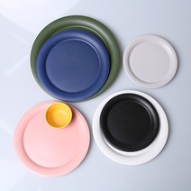 위즈라인 원형 무광 접시 1호 7색상, 선택/2호(8인치)핑크