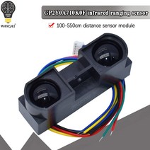 GP2Y0A710K0F 100% NEW SHARP 2Y0A710K 100 550cm 적외선 거리 센서 (전선 포함) IR 적외선 거리 센서 모듈|wire wire|wire se, 1개, 단일