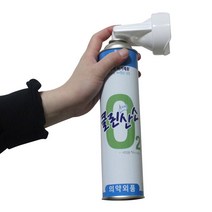 대용량 산소캔 호흡 스프레이 분사식 클린 오투 흡입 마스크 캔산소 816ml, 1개