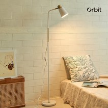오르빗 비비드 플로어 램프 8W LED 전구포함 장스탠드 조명, 플로어램프_블랙
