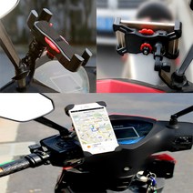 위너리스 오토바이 핸드폰거치대 360도 원터치 각도조절, 하드코어형