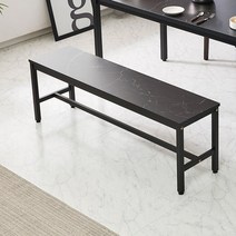 철제 벤치 의자 1000/1400 식탁 현관 카페 대기의자 2인용 3인용, 1000 벤치의자-마블