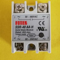 SSR-40AA FOTEK 오리지널 단상 솔리드 스테이트 릴레이 신제품, 02 SSR-40AA-H