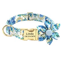 개 Accessoeies 칼라 개인 맞춤 인쇄 새겨진 애완 동물 강아지 ID 작은 중형 대형 Chihuahua Yorkshire, [03] L, [13] 157BLUE