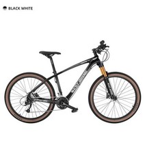 WEST BIKING탄소 섬유 산악 자전거 29 인치 성인 27 속도 경량 MTB 26 275, Black White+29inch 170195CM+SH