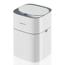 자동쓰레기통 욕실 화장실 센서 휴지통 스마트 Echome-지능형 쓰레기통 15L 신형 자동 인덕션 전기 흡착 백 커버 포함 실내 욕실용, Rechargeable, White15L