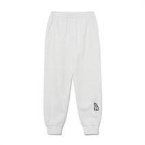 베이직 미디움로고 조거팬츠 LA White