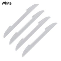 bmw 새로운 4PCS 보호 스트립 자동차 사이드 도어 가장자리 긁힌 자국 가드 범퍼 핸들 커버 3D 스티커 스타, 백색