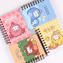 몰랑 좌철 수첩 4개 골고루 1세트 3탄 노트 몰랑이 단어장 암기 필기 준비물 단체선물 메모지, 4개(골고루)