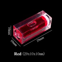 2개 스퀘어 레벨 범위 거품 수준 미니 레벨링 선반 정밀 버블 비산 방지 방수 다기능 고정밀 수평 비드 계기 불즈아이 측정기 원형 스피릿 세트 기포 경사계 그린 수평기 수평계 측정, CHINA, Red 0009