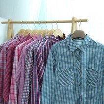 MOLEX 여성 작업복 체크 남방 농사 벌초 일상 낚시 단체복 셔츠