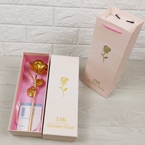 금박 장미꽃 생일 생신 여자친구 엄마선물 결혼 기념일 장모님선물 어버이날 선물 40대 50대, 1개, 붉은색