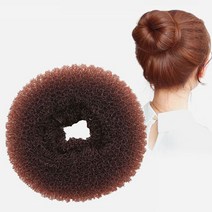 달자샵 1+1 얼굴작아보이는 왕 똥머리 밴드 자연스러운 스펀지 당고머리 헤어끈, 화이트, 1Pcs+1Pcs