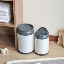 거실 주방 캔모형 인테리어 뚜껑휴지통 침실 화장실 냄새방지 사무실 작은방 덮개형, 1개, 피즈 스윙 휴지통_2L