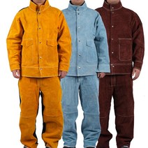 방염복 용접 작업복 산업용 방화복 방열복 안전복, 블루 믹스 탑