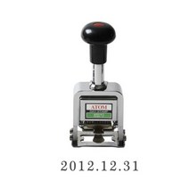 아톰 날짜인쇄기 ADSM-10(63x50x144mm 10자리) STAMP 사무 오피스 도장 고무인 서류 양식 넘버링 숫자 서식