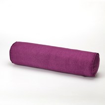 삼각 등 쿠션 단색 라운드 세탁 가능한 요추 쿠션 베개 침대 머리 등 지원 램프 여행 기둥, 보라색, 20x120cm