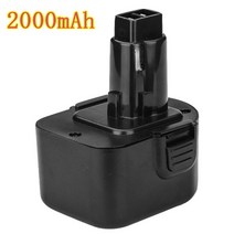 디월트 전동공구 호환 배터리 2000 3000mAh 12V Ni-CD NI-MH 교체 백업용 밧데리, 협동사, 2000mAh
