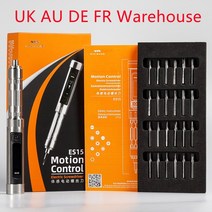 케이에쓰시-지능형 모션 컨트롤 전기 스크루 드라이버 ES15 USB 충전식 무선 24 개 4mm 비트 세트 LED 조명, 미국