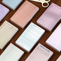 메모리 라이프 계획 월간 주간 메모 디자인 심플 컬러 일정 다이어리 메모지, 09 : 식단일지