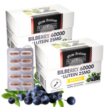 사은품+피터앤존 뉴질랜드 빌베리 60000mg+루테인 25mg 60캡슐, 빌베리 루테인 60캡슐 2개