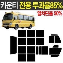 카운티 썬팅 측후면세트 투과율85% 열차단 50% 썬팅지 어린이집 유치원 차량 전용 썬팅필름, 카운티장축, 폴딩도어, 현대