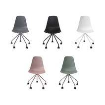 어셈블리팩토리 5color 트롤리 체어 카페 예쁜 인테리어 의자, 아이보리, 2p