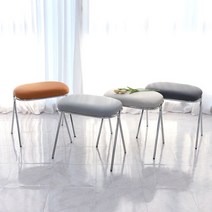 코벳 유니크 인테리어 디자인 보조간이 화장대 대기용 스툴, 색상:코벳 스툴_라이트그레이