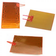 전기선 전선 모든 크기 커스텀 12V 24V DC 부드러운 전기 폴리이 미드 필름 히터 발열체 오일 탱크 3D 인쇄 190607, 55x110mm 28W 24VDC