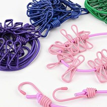 여행용 빨랫줄 집게일체형 사다리형 캠핑 해외여행 원룸빨래줄, 2-3.사다리형-8m