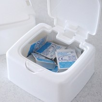 화이트 원터치 소품 케이스 (2 style) 일회용렌즈보관, 1칸