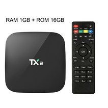TX2 R2 Android TV BOX 2GB 16GB H.265 4K 2.4G WiFi 쿼드 코어 OS 7.1 IPTV 스마트 박스 TV w/에어 마우, 01 ROM 16GB RAM 1GB