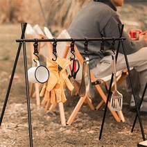 초보 감성 캠핑용품 접이식 인디언행어 후크6개, M