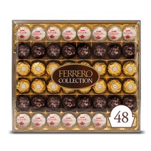 페레로 로쉐 헤이즐넛 밀크 다크 코코넛 초콜릿 Great Holiday Gift Box 18.2 oz 48 Count, 기본