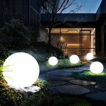 볼라드 야외 LED 가든 볼 조명 원격 제어 층 거리 잔디 램프 수영장 웨딩 파티 휴일 홈 인테리어, 2.15X15X15 CM