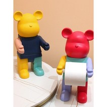 두루마리 인테리어 소품 난폭한 알록달록 걸이 케이스 휴지, D. 실버 도금