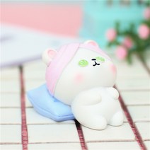 별 토끼 우주인 시리즈 고개를 젓는 자동차 장식품 생일 케이크 베이킹 장식품 칠석 작은 선물, A048-C 마스크팩