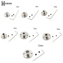 샤프트 커플러 커플링 호환 3/4/5/6/7/8/10mm r11 리지드 플랜지 커플 링 언 모터 가이드 커넥터 세트 전력 전송 부품 하드웨어164313, 6mm