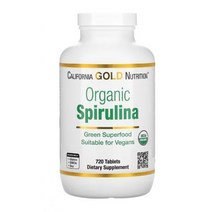 캘리포니아 골드 뉴트리션 오가닉 스피루리나 500 mg 720정 California Gold Nutrition 피코시아닌 파이코사이아닌 organic spirulina