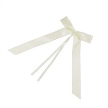 웨딩카장식 자동차 50 개갑 리본 리본 섬세한 퓨 엔드 리본 리본 파티 의자, 크림색