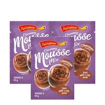 에어로플레인 초콜릿 무스 믹스 65g Aeroplane Chocolate Mousse Mix, 3팩