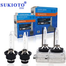 저렴한 SUKIOTO-HID 헤드 램프 전구 35W D1S 5000K D4S 4300K D2S 55W 12V 8000K 자동차 HID 10000K 슈퍼, 03 6000K_03 D3R, 01 2 PCS 35W