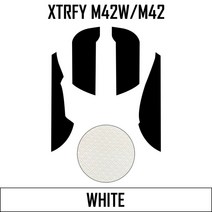 BTL Xtrfy m42 mz1 그립테이프 리자드 스킨 무선 유선 논슬립 스티커, M42 유무선 화이트