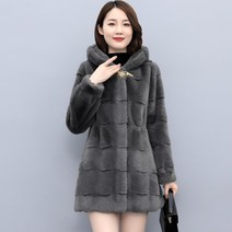 모피코트 밍크 자켓 명품 폭스 퍼 코트 인조 케이프 2022 겨울 모 밍크 코트 여성용 밍크 중간 및 긴 밍크 모피 젊은 후드 코트 코트