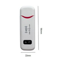 무선 라우터 4G LTE 무선 USB 동글 와이파이 라우터 150Mbps 모바일 광대역 모뎀 스틱 SIM 카드 어댑터, 05 White