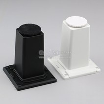 PVC사각가구다리(분리형)(백색/흑색)(가구부속/쇼파다리/가구철물/가구발/서랍장다리/상다리), 흑색