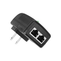 POE 인젝터 48V 전원 공급 장치 Wall Plug Power Over Ethernet 어댑터 IEEE 802.3af 호환 2 10/100Mbps RJ45 인터페이스 카메라 또, 1개