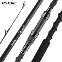 바다 낚싯대 방어 감성돔 참돔 Goture 서핑 낚싯대 30T + 40T 탄소 섬유 스피닝 비치 캐스팅로드 4 피스 휴, 05 3.9m