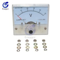 전압계 85C1 DC 아날로그 포인터 패널 30V 게이지 전압 기계식, 02 0-50V
