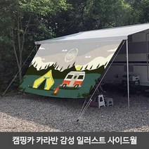 햇빛가림막 그늘막 어닝 카라반 여름 캠핑 사이드월 준비물 강아지용품 반려동물용품, 4.5M_심지6mm_기본어닝용